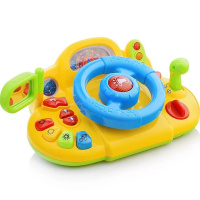 Руль музыкальный "Я тоже рулю" 26х18х13см пластик (свет, звук) 7317