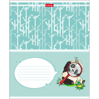 Тетрадь А5 24л линия "Приключения маленькой панды" на скобе 5 дизайнов 24Т5В2/057216