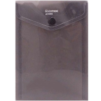 Папка-конверт на кнопке А6 серая A1856