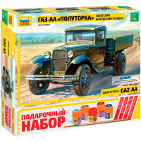 Набор "Советский армейский грузовик Полуторка (ГАЗ-АА)" 15,5см 139 деталей 3602ПН