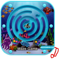 Игра логическая "Лабиринт" 13х13см магнитный, пластик MF2382