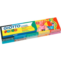 Пластилин 10 цветов 500гр. "Giotto Pongo" восковой, картон 510800