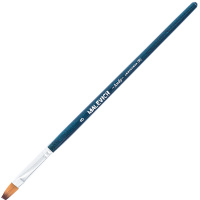 Кисть синтетика плоская №8 короткая ручка "Andy" 753108