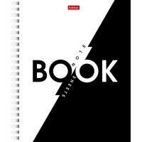 Тетрадь А5 96л клетка "B&W Book" на спирали 2 дизайна 086997