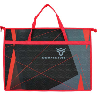 Папка с ручками А3 470х335х50мм "Geometry" на молнии пластик ПМ-А3-26