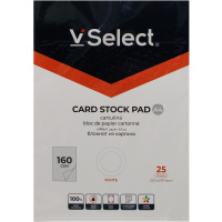 Бумага для цветной печати А4 25л "VSelect" склейка 160г/м2, CIE 161% VS195885