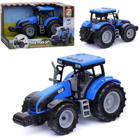 Трактор "Прогресс" на батарейках, пластик 18х10х10см (свет, звук) 550-45J