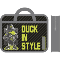 Папка с ручками 33х26х7,5см "Duck in style" пластик ПМ-А4-25 Папка с ручками 33х26х7,5см "Duck in style" пластик ПМ-А4-25