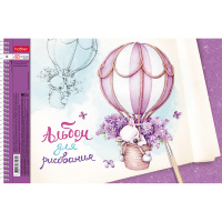 Альбом для рисования А4 48л "Пушистое счастье" на спирали, перфорация на отрыв, 5 дизайнов 062557