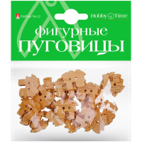 Набор фигурные пуговицы "Машинки и паровозики" №12 2-535