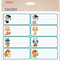 Наклейки для информации 4х9,6см "Back to School" 8шт 8004416