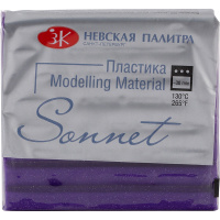 Пластика 56гр. брус, фиолетовый с блестками 5966607