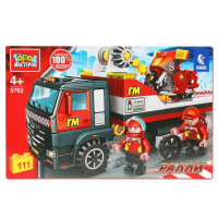 Конструктор "Камаз-перевозчик с мотоциклом" 111 деталей 5762-KK