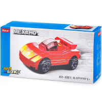 Конструктор "Красная авто" 46 деталей 19х9х4см пластик 38-0801E