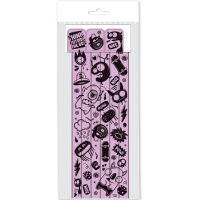 Набор закладок самоклеящихся 6 шт/уп "Монстры" 1,2х37,6см розовые 2921-131.Р4/6