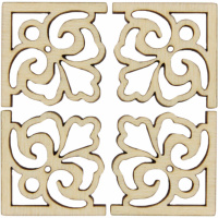 Набор уголков №5, 3*3см, фанера 3мм