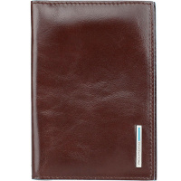 Обложка для паспорта "Blue Square" 9х13х0,5см коричневая, натуральная кожа PP5255B2/MO