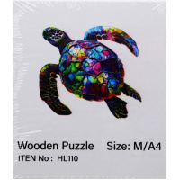 Пазл 14х12,5см дерево M "Черепашка" HL110/11338-24