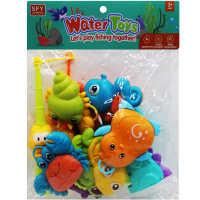Набор для купания "Морские обитатели" 28х25см 11шт/уп., пластик LT367043