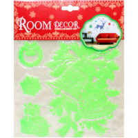 Наклейка "Новый год. Колокольчики" 27х21см 210506-142