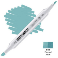 Маркер спиртовой двухсторонний "Sketchmarker" морозный нефрит SM-B22