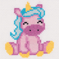 Набор для вышивания "Очаровашка" 10х11см (канва, нитки, игла, схема) 12-040