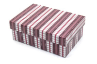 Коробка подарочная "Полосы" 36*25*15см картон Y5640-17