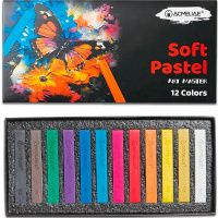 Пастель 12 цветов "Acmeliae" мягкая, прямоугольная, картон SPC-12