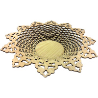 Заготовка для декорирования "Тарелка Резная" d-30см фанера 3мм 230016