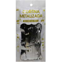 Занавес высота 2м, длина 1м, серебро, фольга Y9831-24