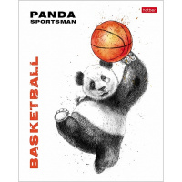 Тетрадь А5 48л клетка "Панда-Спортсмен" на скобе 5 дизайнов 48Т5В1/068036