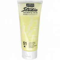 Краска акриловая 100мл светло-желтая "Studio Acrylics" 831-051