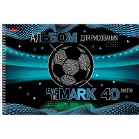 Альбом для рисования А4 40л "В движении" на спирали, перфорация на отрыв, 3D лак, 4 дизайна 079779