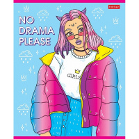 Тетрадь А5 48л линия "Деffчонки" на скобе 5 дизайнов 48Т5В2/071774