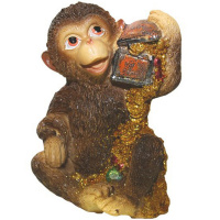 Копилка Обезьяна 16,5*10,5см черная, 2 вида Y2621-15