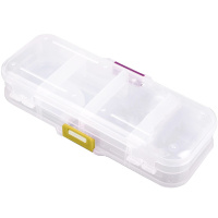 Контейнер для хранения 220х85х50мм, пластик, с отделениями, открывается с 2-х сторон Y9133-19