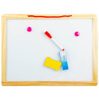 Доска для рисования магнитно-маркерная/меловая 30х40см (маркер, губка, ластик, 2 магнита) Y10306-24