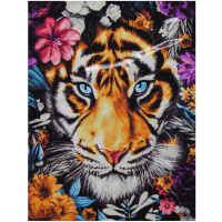 Живопись по номерам (акрил) 40х50см "Сила взгляда" сложность 4, холст на подрамнике МСА1898