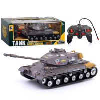 Танк р/у "Застава" 28,5х11см серый с аккумулятором, пластик (свет, звук) KQX-555A