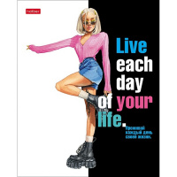 Тетрадь А5 48л клетка "Zoomer-girl-Креатив" на скобе глянцевая ламинация 5 дизайнов 080151