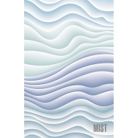 Бизнес-блокнот А5 96л "Mist. Голубой" клетка 7БЦ матовая ламинация УФ-лак 085585