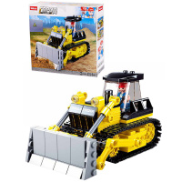 Конструктор "Город. Бульдозер" 231 деталь 23х28х5,5см пластик (1 фигурка) M38-B0802