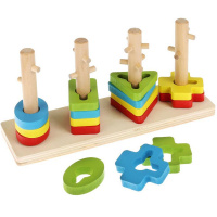 Игра логическая "Сортер. Ключики" 22х11х6,5см 16 деталей, дерево 11379-24