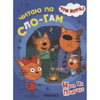 Книга "Три кота. Читаю по слогам. Ночь на природе" 12стр. 978-5-43151-870-6