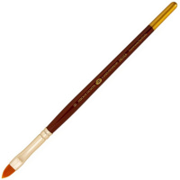 Кисть синтетика кошачий язык №8 (7,5 мм) короткая ручка 237181/8