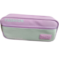 Пенал "Fashion style" 21,5х9,5х6см прямоугольный, 1 отделение, 1 карман, текстиль, 3 цвета 11652-24