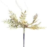 Ветка декоративная 48см золото/серебро HD21-184