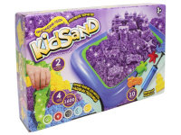 Кинетический песок 4 цвета, 1600гр. надувная песочница в комплекте "KIDSAND", Набор 1 KS-02-01