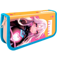 Пенал "Fantasntic girl" 19х11,5х3,5см прямоуголный, одностворчатый, с откидной планкой ПО-04