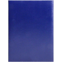 Папка адресная А4 синяя бумвинил без тиснения, пухлая ПБ4000-203